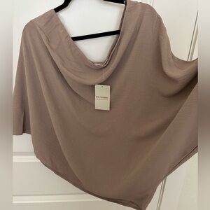 Taupe off the shoulder Blouse